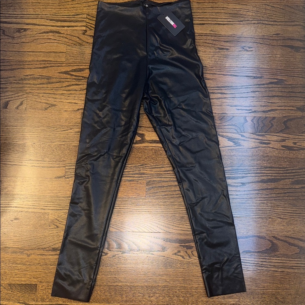 Pleather Black Leggings
